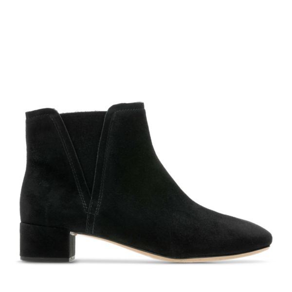 Clarks Womens Orabella Ruby Ankle Boots Black | UK-6541093 - Click Image to Close